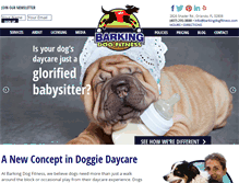 Tablet Screenshot of barkingdogfitness.com